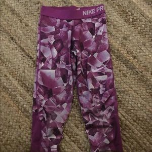 Purple Nike half pants